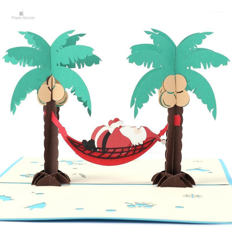 

Paper Spiritz Laser Cut Santa Claus Christmas Holiday 3D Greeting Card New Design1