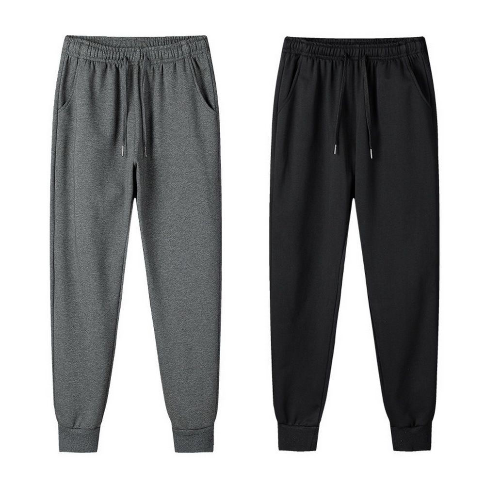 

2021 Streetwear Spring Autumn Casual Men Elastic Joggers Sweatpants New Fashion Male Cotton Sports Harem Trouser Sweat Pants Gic9, Black