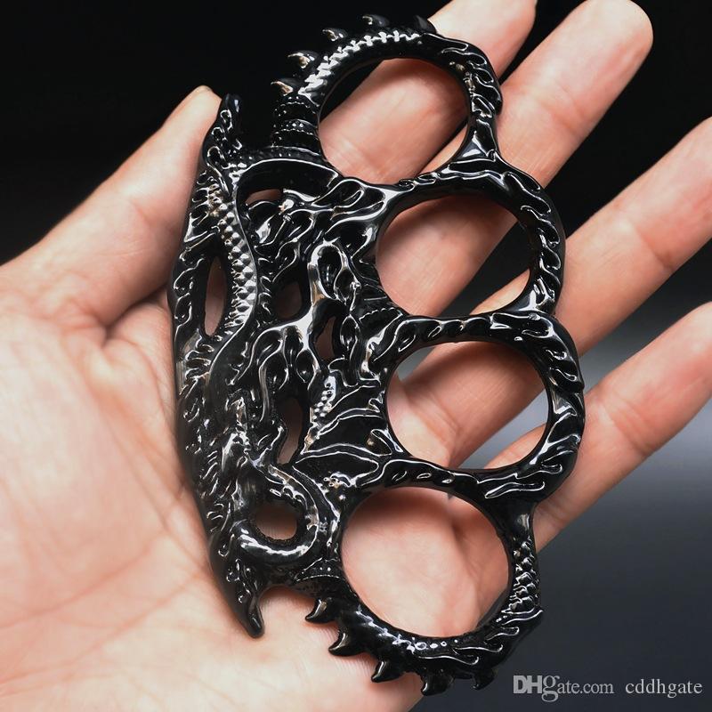 

NEW steel Brass Knuckles Fighting Knuckle Duster Powerful Self Defense Knuckles Mens Self-Defense fox 023 self-defense Pendant Bottle2021