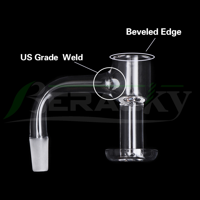 

Beracky High Quality Full Weld Smoking Beveled Edge Terp Slurper Quartz Banger 2mm Wall 20mmOD Slurpers Nails For Glass Water Bongs Dab Rigs