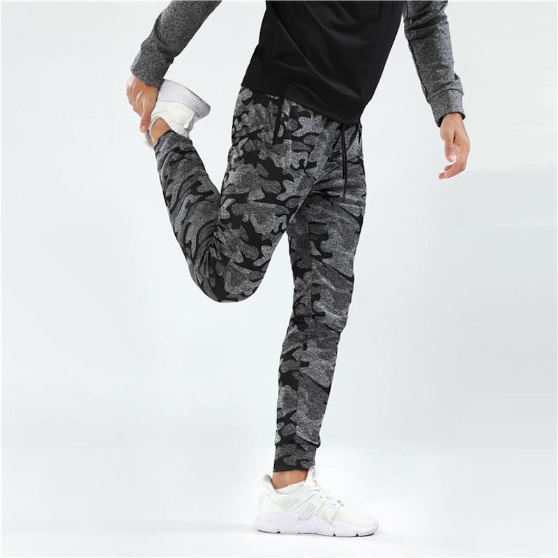 

EF Polyester Camouflage Print Drawstring Waist Men's Running Pants Sports Fitness Training Trousers Jogger Y70741