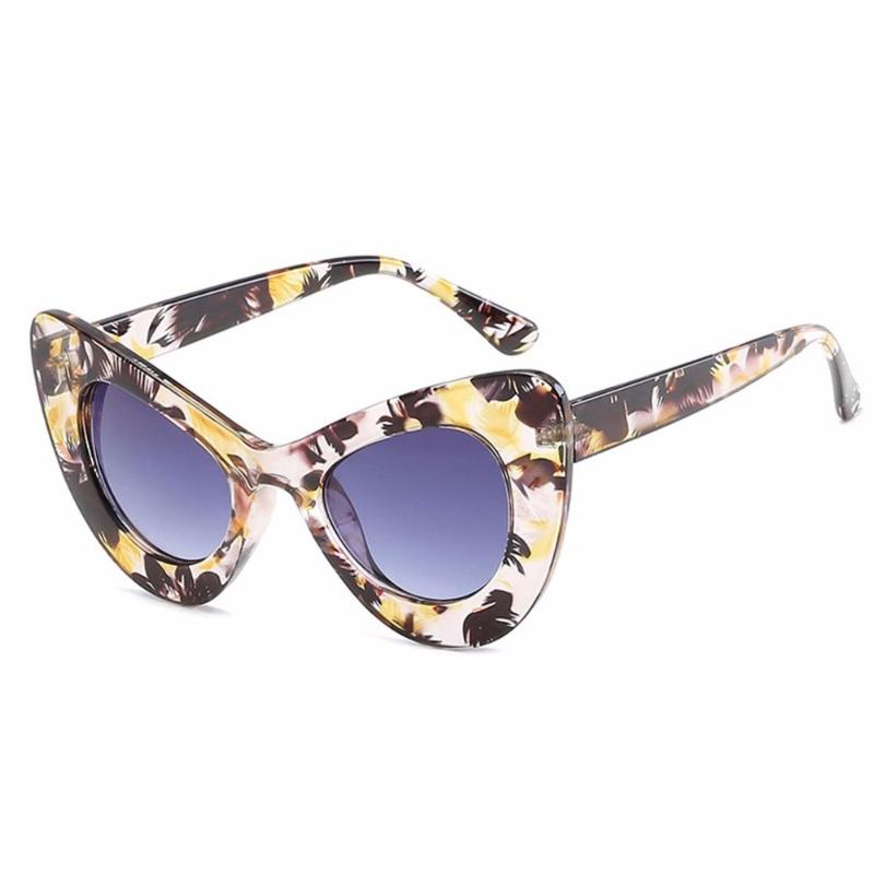 

Laura Fairy Fashion Cateye Sunglasses Women Eyebrow Design UV400 Sun Shade Glasses lunette de soleil femme 2020