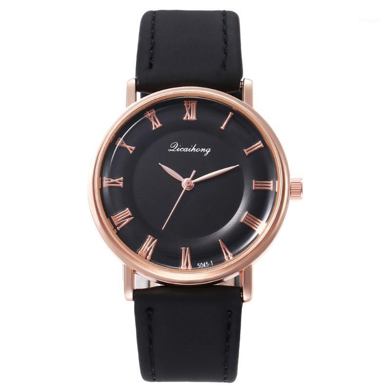 

Wristwatches Women's Watches Top Brand Fashion Womens Ladies Simple Zegarek Damsk ILeather Analog Quartz Wrist Watch Clock Saat Gift1, Brown