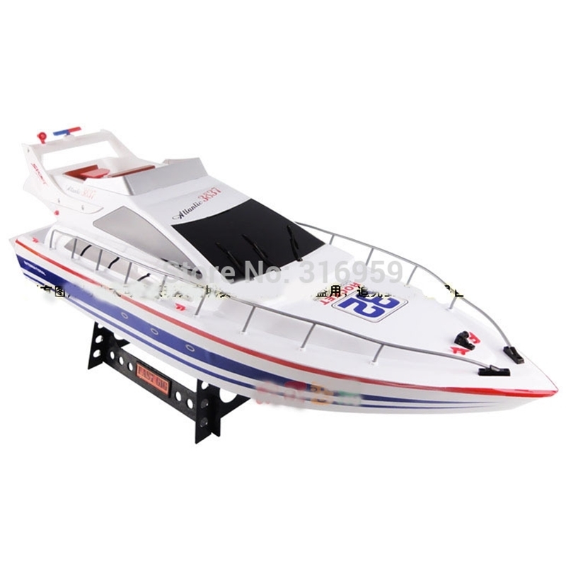 

Large RC SpeedBoat Atlantic Yacht Luxury Cruises racing boat high speed ship Electronic Toys For Children Gifts 201204, Blue