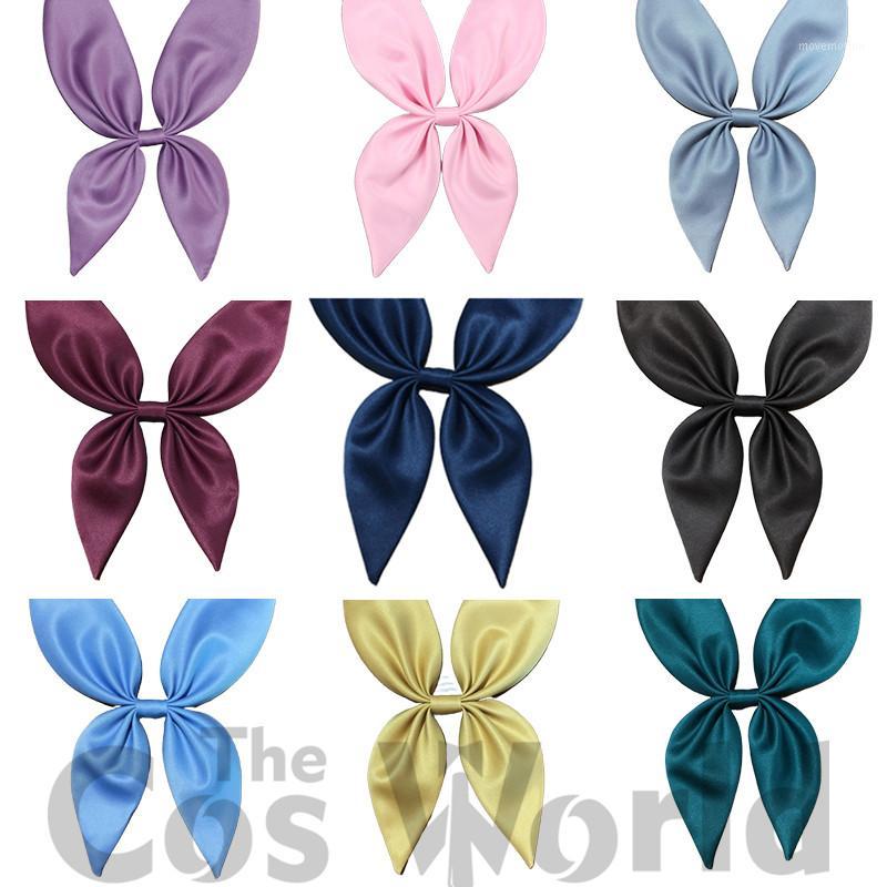 

16 Solid Colors Women's Girl's Bowties Adjustable Bow Tie Cravat Necktie Accessories For JK School Uniform Students Cloths1