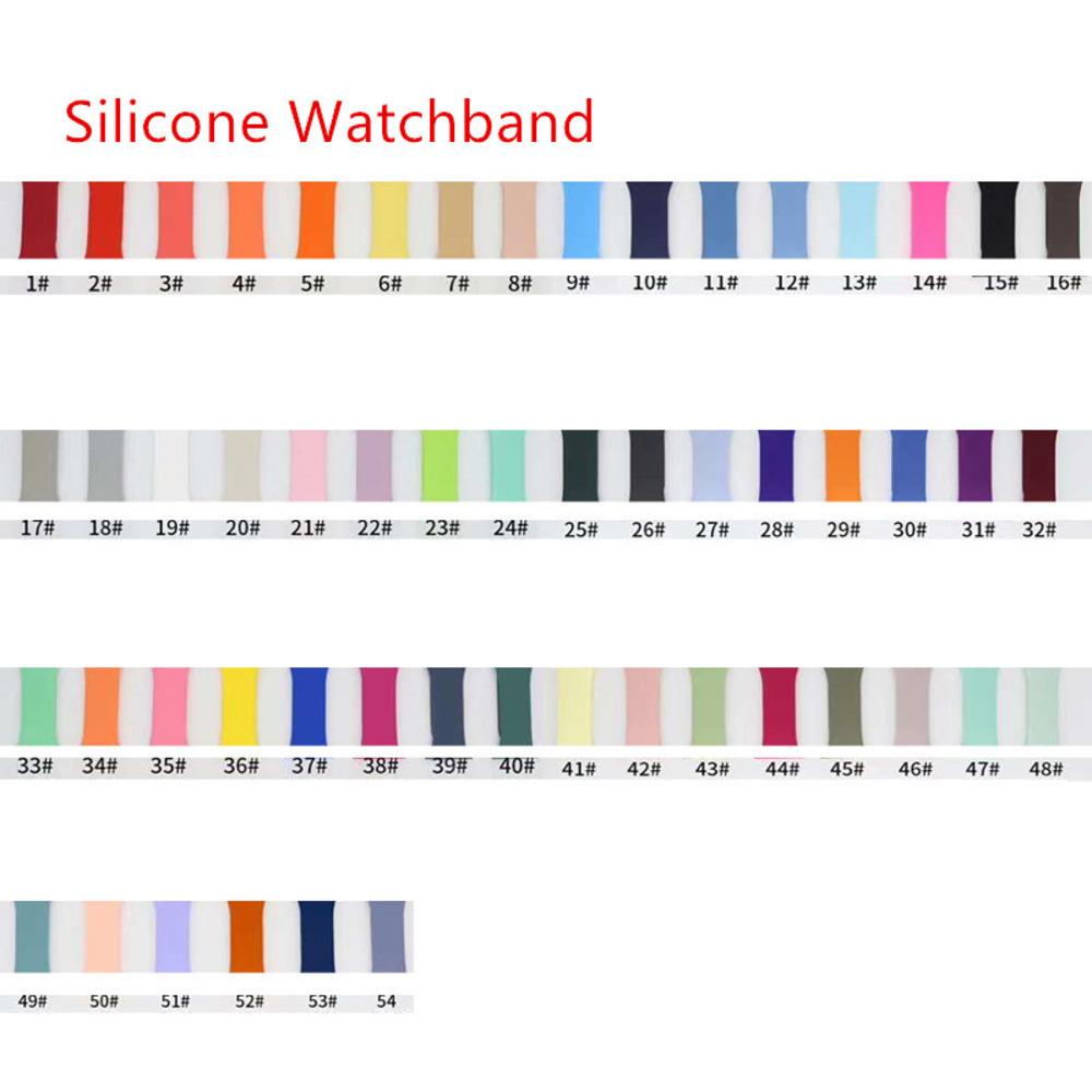 

Factory Advantages Wholesale Apple Watch Series Soft Silicone Strap Strap 1 2 3 4 5 38mm 42mm 40mm 44mm iwatch Strap