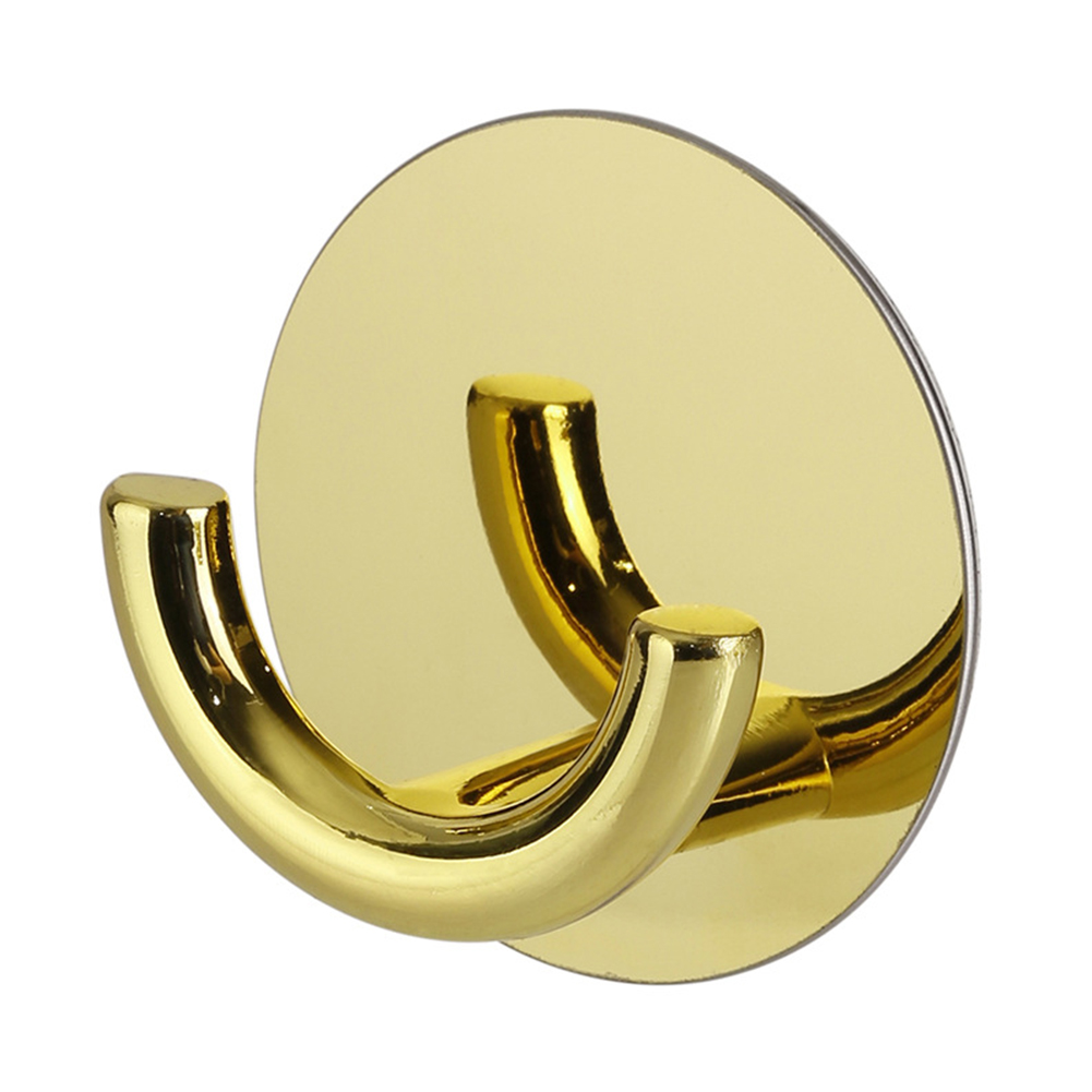 

Office Kitchen Lightweight Self Adhesive Wall Mounted Easy Install Hanging Hook Stainless Steel Punch Free Bathroom Clothes Home