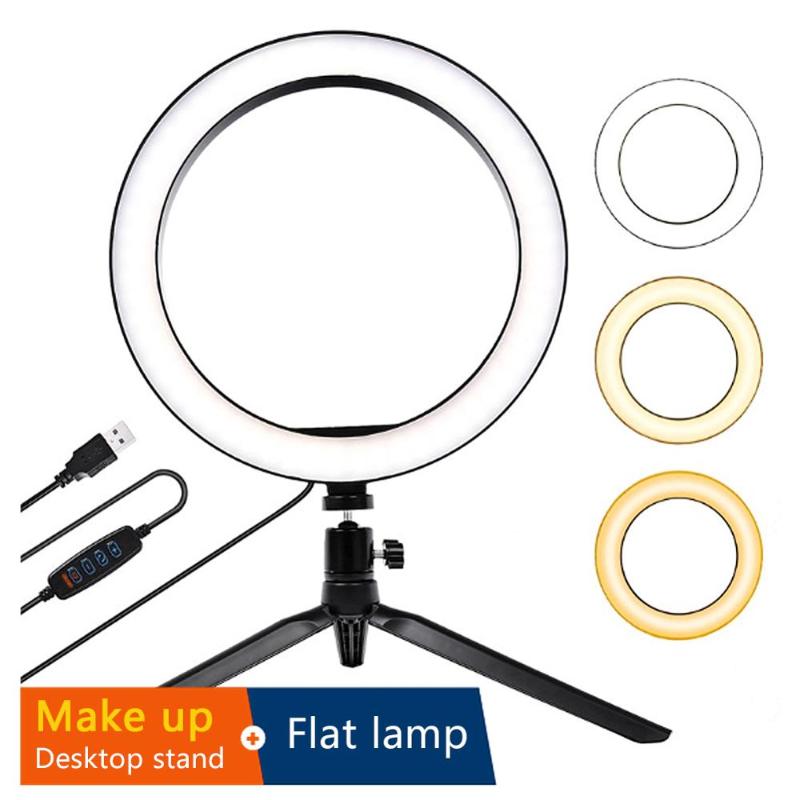 

16/26cm LED Ring Light Camera Selfie Light Ring 6 10 Inch For Beauty Video live Streaming Led Camera Mobilephone Lamp