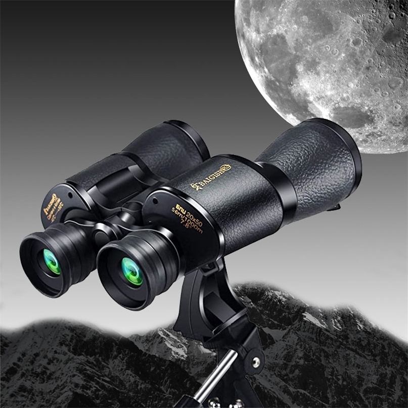 

20X50 Powerful Binoculars Long Range Telescope Professional BAK4-Prism Large Eyepiece Monocular Gold Label for Hunting 220225