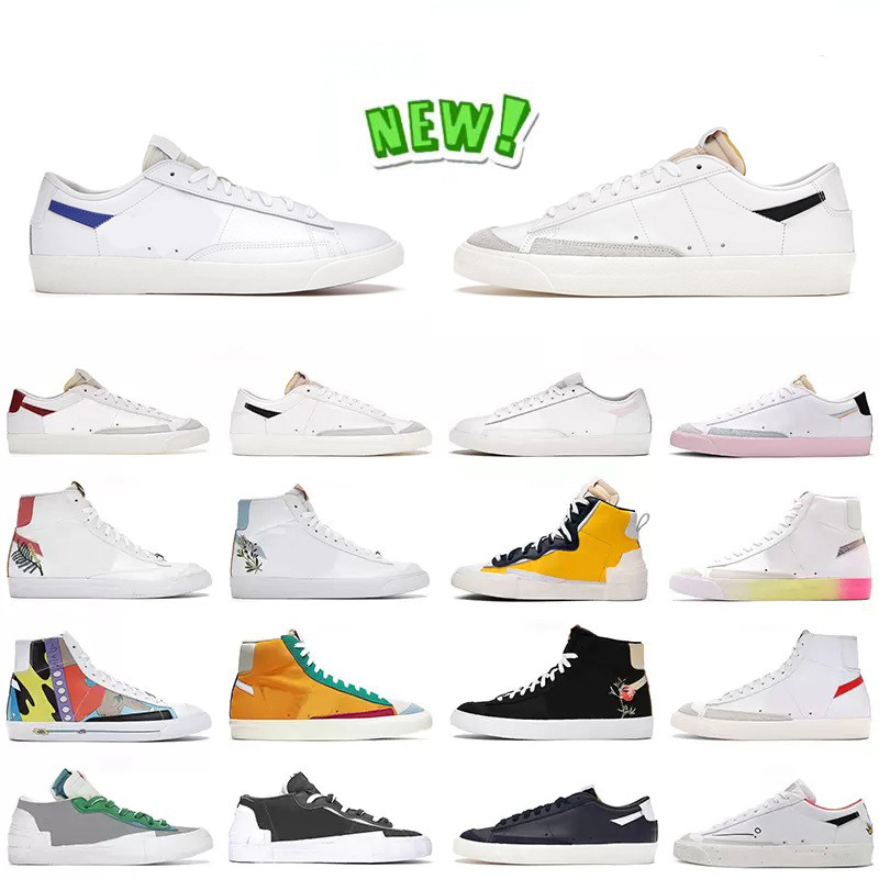 

Designer blazer mid 77 vintage High low men women Running shoes Black White Multi Color Pink Foam Pacific Blue Kumquat Thermal mens trainers Sports sneakers, Color#37