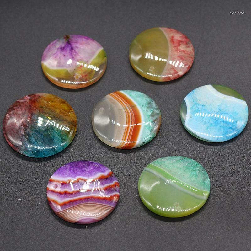 

Round Two-colors Pendant Charms For DIY Necklace Handiwork Sewing Craft Jewelry Accessory Making1