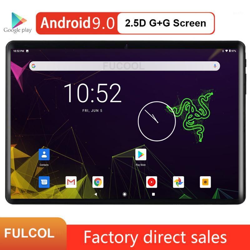 

2020 New Android 9.0 Pie 10 inch tablet 3G Phone Call Tablet WiFi Bluetooth GPS 2.5D Tempered Glass Pad Google Certified1, Black