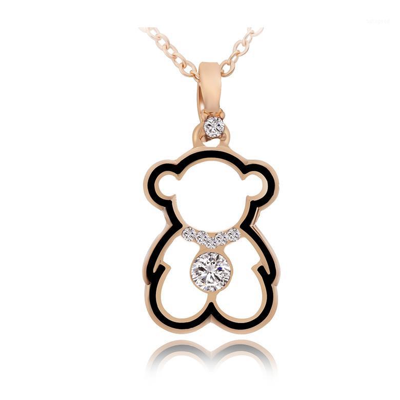 

Chains Necklace Jewelry European And American Teddy Bear Collarbone Lovely Jewelry1