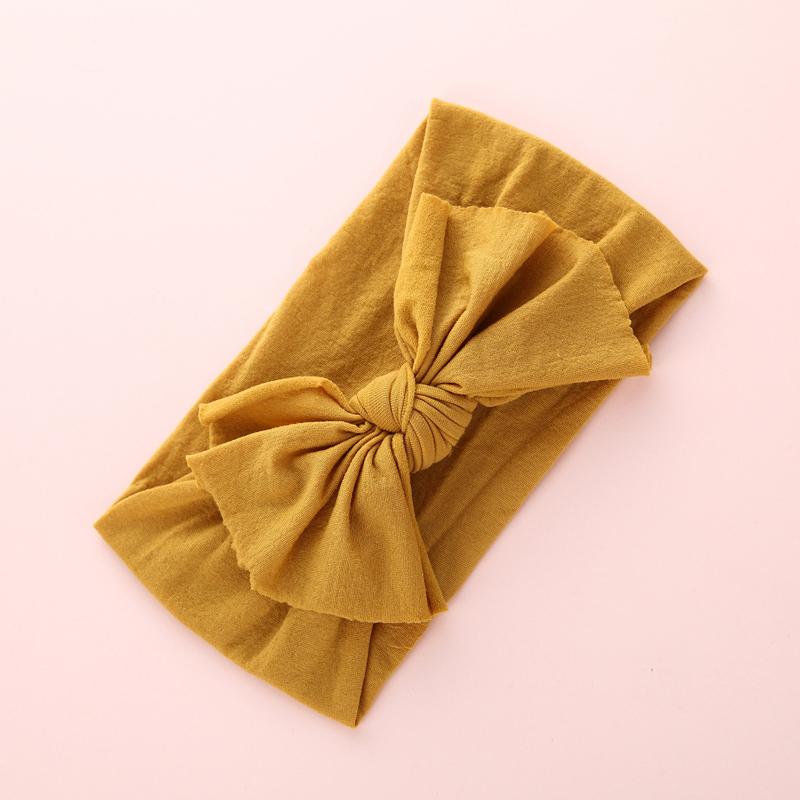 

Nylon Bow-Knot Headbands Solid Customized Wide Cute Bow Nylon Turban Head Wraps Soft Head Wraps Baby Hair Accessories For Girls, Nsfb-9563-10a3307