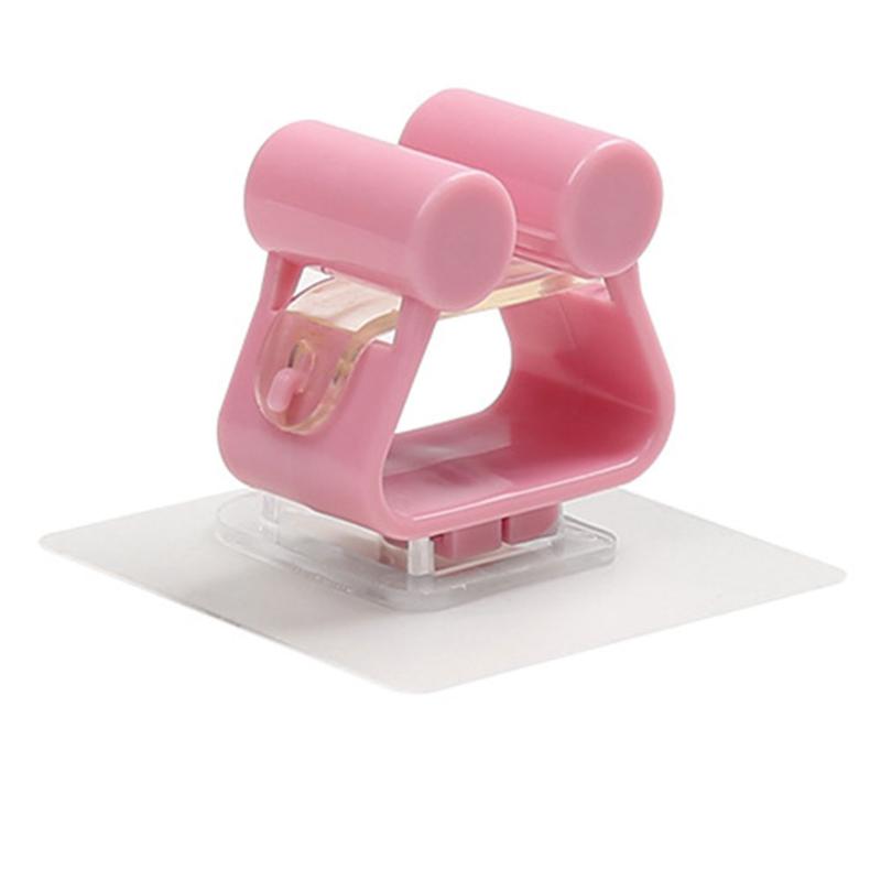 

Wall Mop Hanger Punching Free Holder Organizer Bathroom Kitchen Seamless Mounted Clip Home