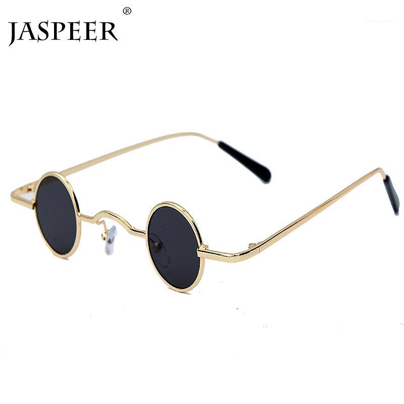 

JASPEER New Sunglasses Men Women Retro Punk Style Metal Frame Vintage Round Sunglasses UV400 Eyewear1