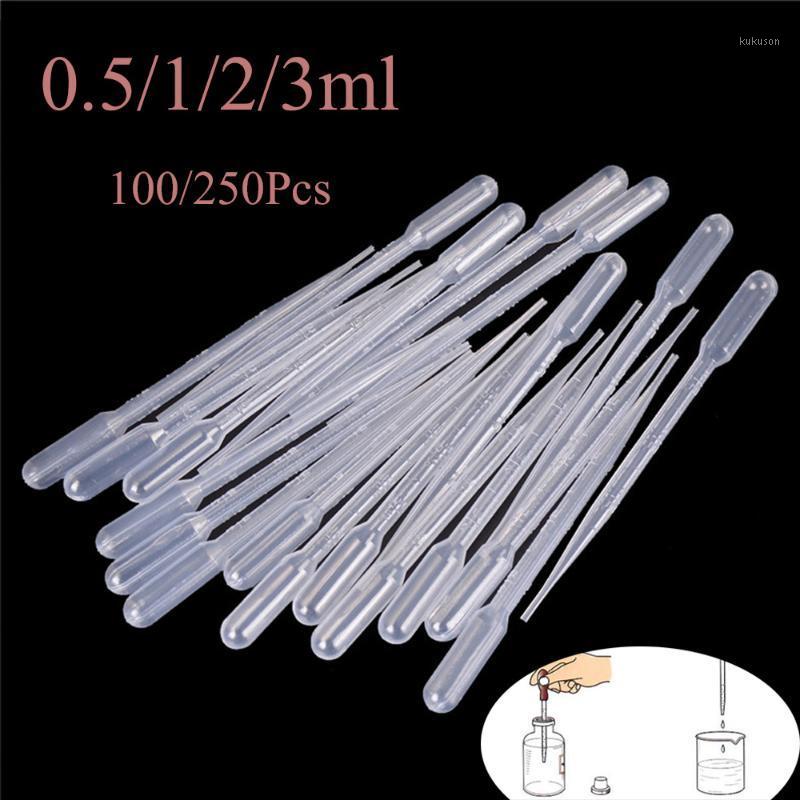 

100/250Pcs Plastic Disposable Laboratory Transfer Graduated Pipettes Dropper Polyethylene Makeup Tools Supplies1