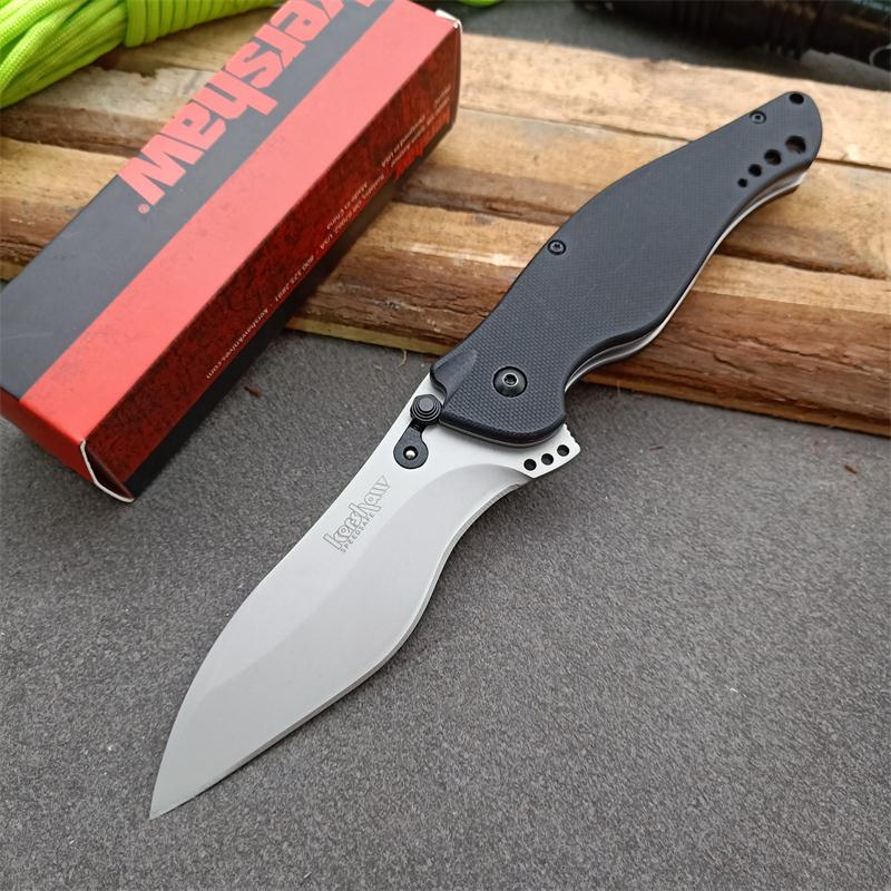 

High quality product KERSHAW 1595 Folding knife 8Cr13Mov Wavy blade G10 handle camping outdoor EDC tool KERSHAW KNIVES