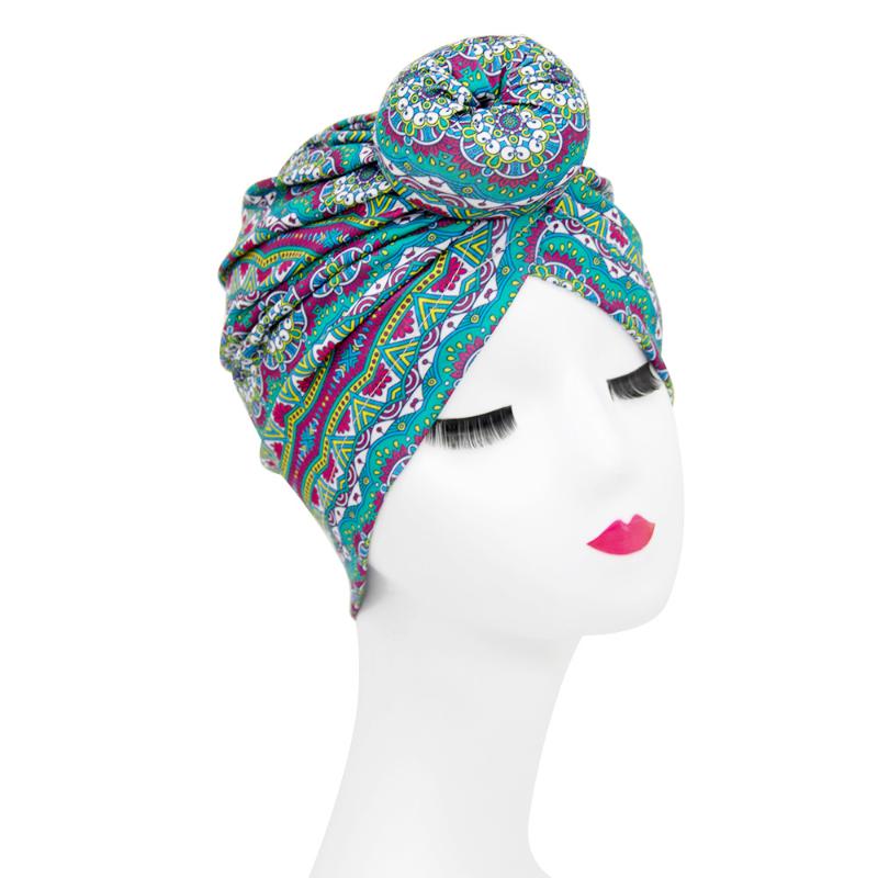 

Boho Style Stretch Donut Turban Caps For Women Chemo Hat Muslim Cotton Headscarf Bonnet Turban Femme Musulman Headband Turbante