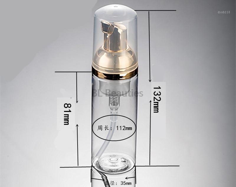 

300pcs/lot 50ml Plastic Foam Bottle Clear Foam Bottle White Gode Pump Liquid Soap Dispenser Refillable Pump1