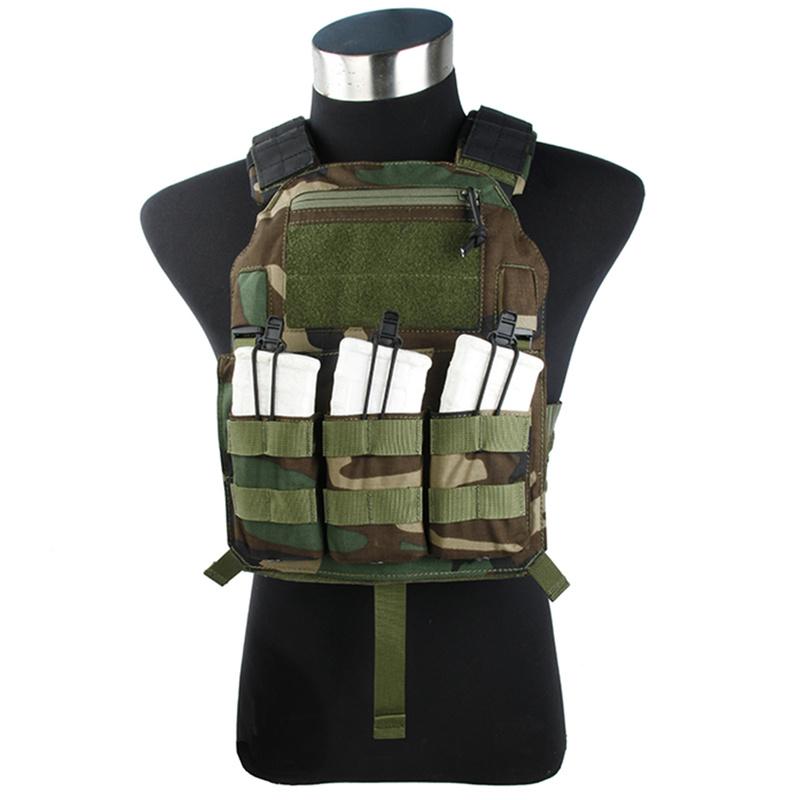 

TMC Tactical Vest Woodland 500D Cordura Domestic Fabric Free Shipping TMC2745, Wl