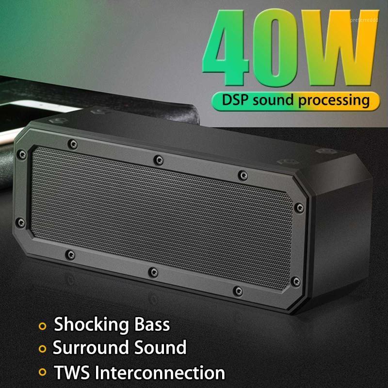 

40W bluetooth 5.0 Speaker Column Portable Speaker IPX7 Waterproof Subwoofer with 360 Stereo Sound Outdoor Speakers Boombox1