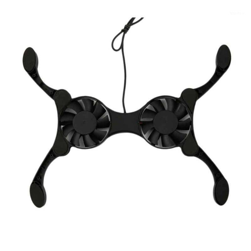 

1PC New Foldable USB Cooling Fan Mini Notebook Double Fan Cooler Cooling Pad for 14 inch Laptops Notebook1