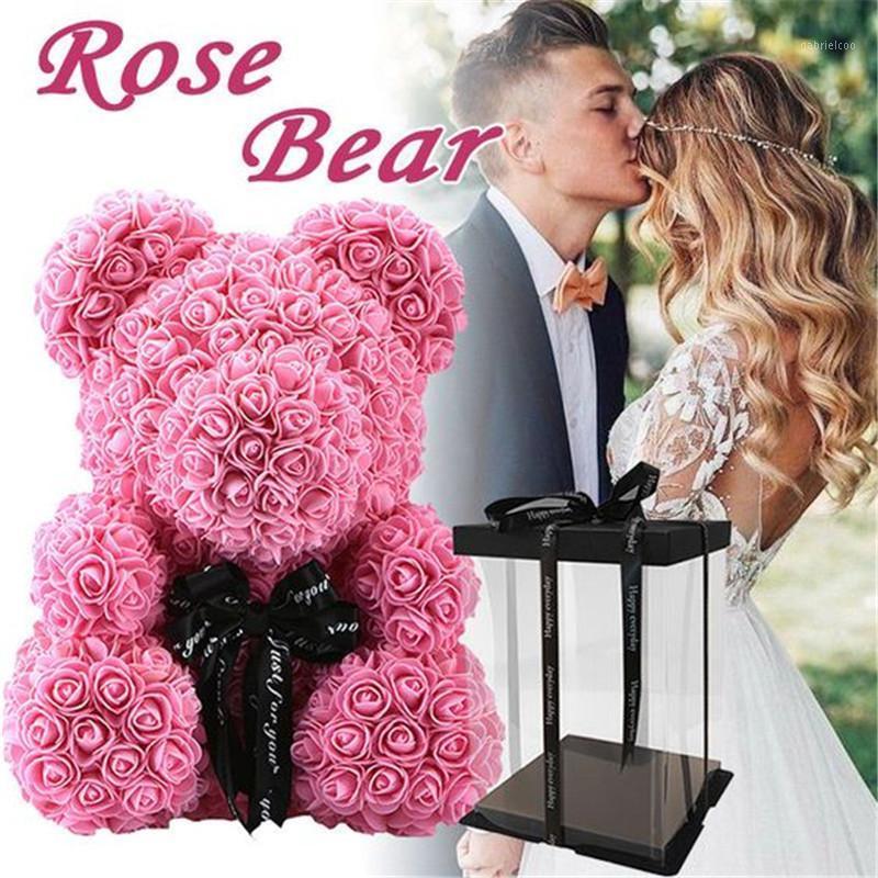 

Valentine's Day gift, wedding decoration, party gift, rose bear rose decoration, various colors1, Yellow