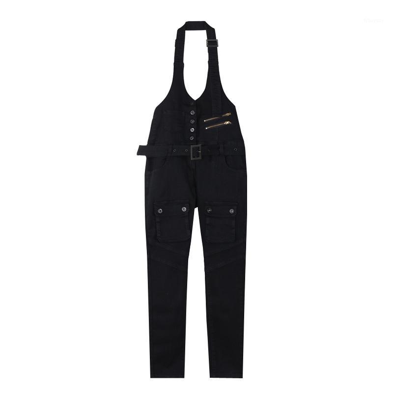 

Women's Jeans Wholesale- Pure Cotton Boyfriend Overalls Korean Style Vintage Slim Girl Cowboy Denim Pants Fashion Sexy High Waist Skinny Wom, Black