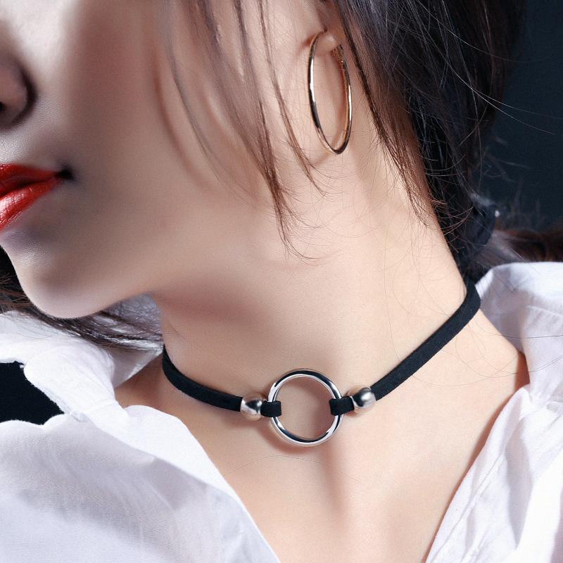 

Velvet Choker Necklace Black Korean Fashion Cute Small Bead Round Simple Gothic Punk Orignal Gold Collar Necklace 2020 Best Gift