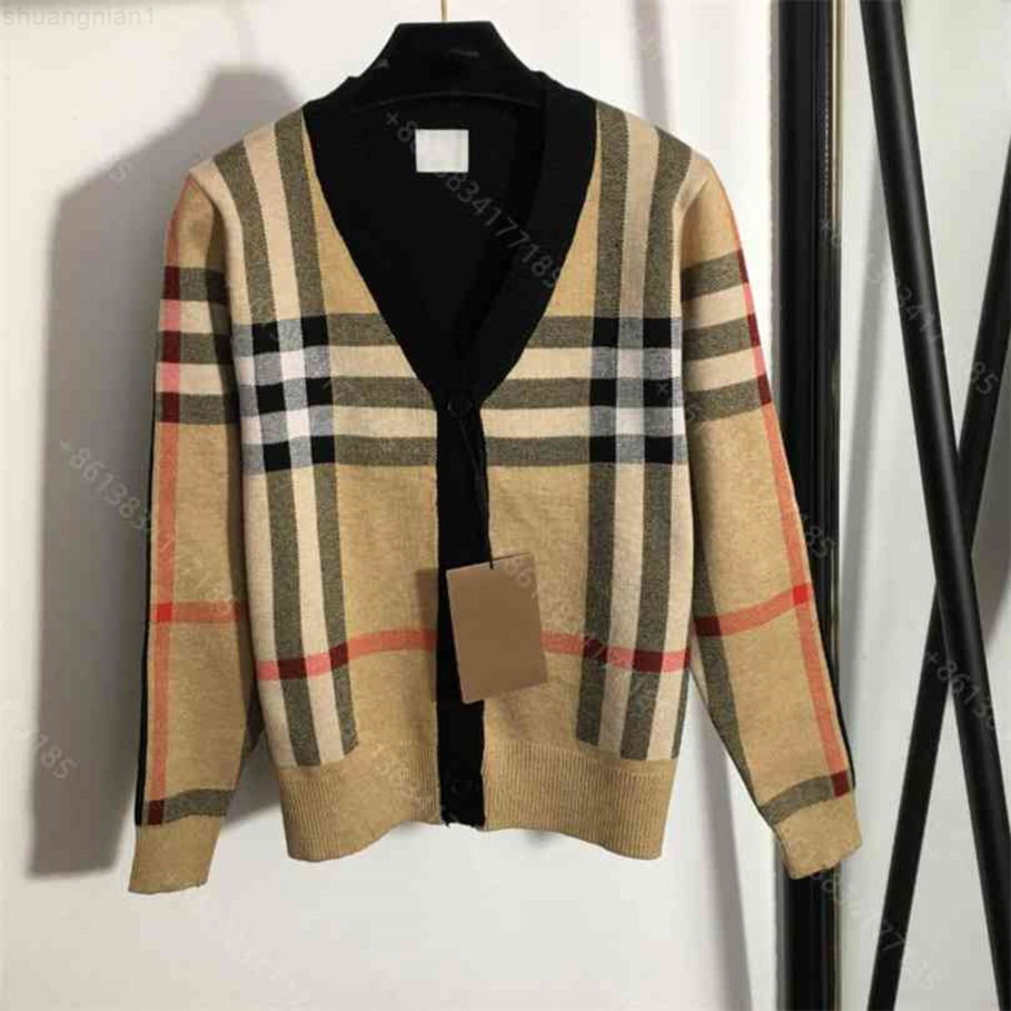 

Designer clothes women wool knit sweater shirt bbrye brand top quality V-neck sweaters color-blocking stripes logo winter jacket womens long sleeve casual hoodies b1