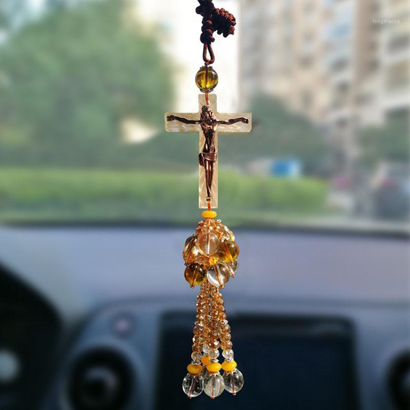 

Cross Car accessories Car Brooches Vehicle-mounted crosses Pendant accessories Hanging ornaments1