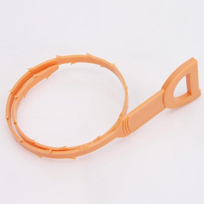 

1pc/lot Useful Kitchen Tool Orange Plastic Drain Clogs Cleaner Sink Plumbing Cleaning Small Clean Hook