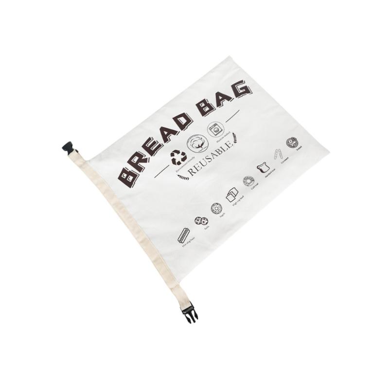 

1Pc Release Buckle Cotton Bread Pouch Unbleached Bread Bag Loaf Bag Pouch