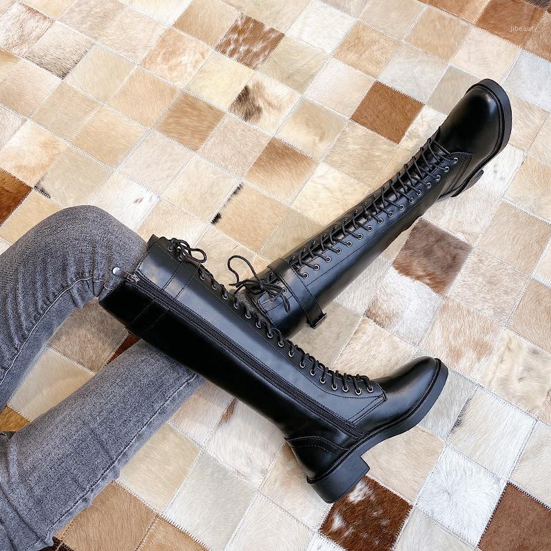 

women knee high boots mid heels shoes woman luxury PU leather autumn warm matin shoe chaussures femme zapatos mujer sapato D22891, Black