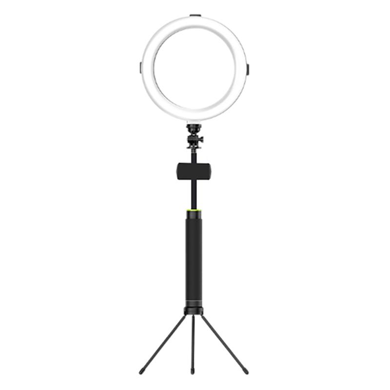 

Hot-B-10 Ring Light with Bracket 8-Inch Fill Light Folding Tripod Suitable for Live Broadcast, Makeup, and Photography