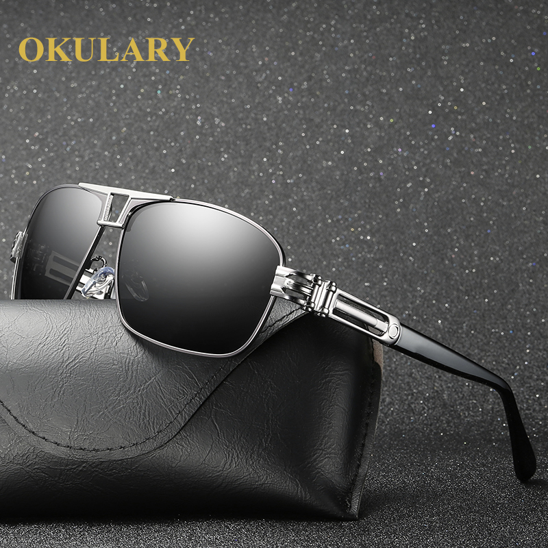 

2021 The New Sunglasses Uv400 Men Driving Glasses Silver/brown Frame Comes with Box Le2i