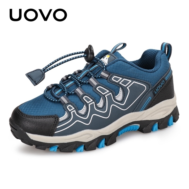

UOVO New Boys Sneakers Kids Breathable Children Hiking Shoes Spring And Autumn Outdoor Footwear Eur #27-39 201130, Blue