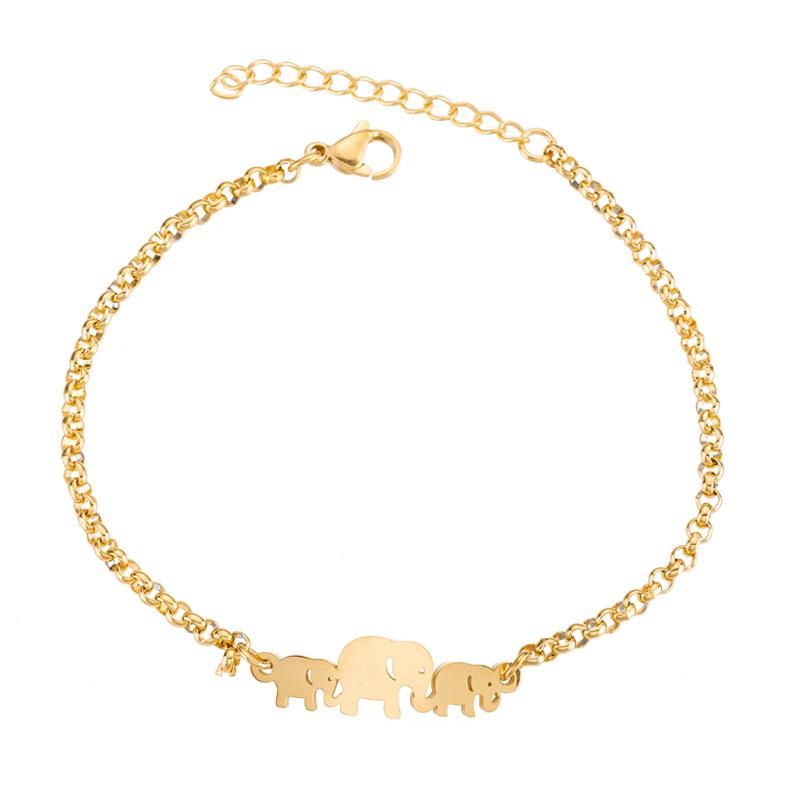 

Creative Cute Elephant Bracelet Warm And Happy Elephant Cute Baby GIRL'S Elegant Animal Hand Jewelry Gift