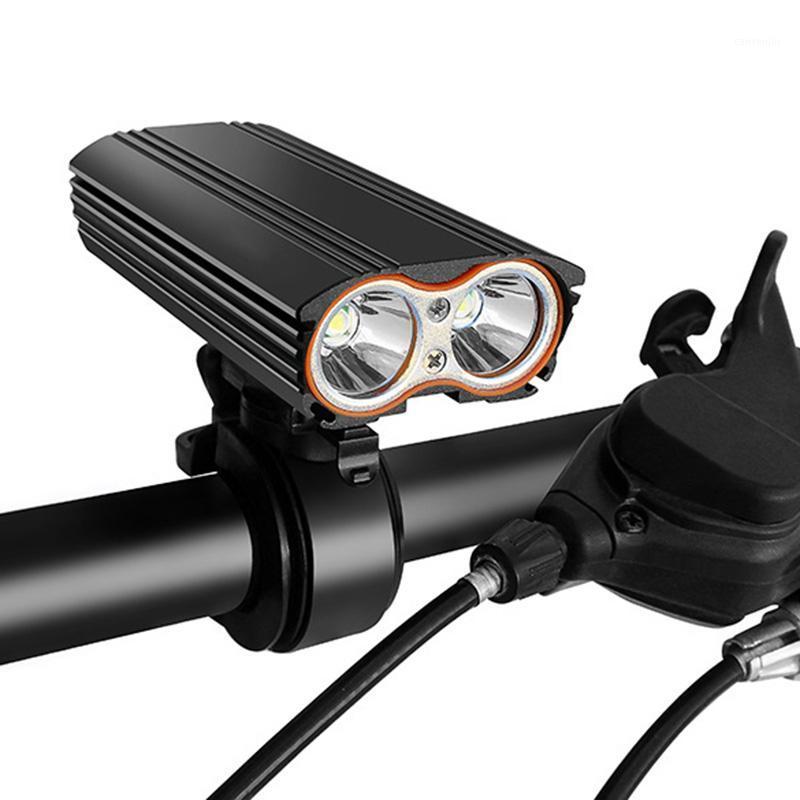 

Built-in Battery Usb Rechargeable Bicycle Light Front Bike Light Dual LED Headlight Accessories1