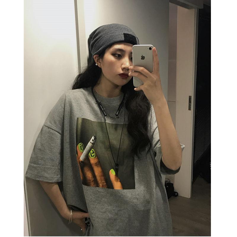

Japan New Harajuku Women Boys Fashion t shirt Funny Printed hip hop punk Cool streetwear tees Couple T Shirt