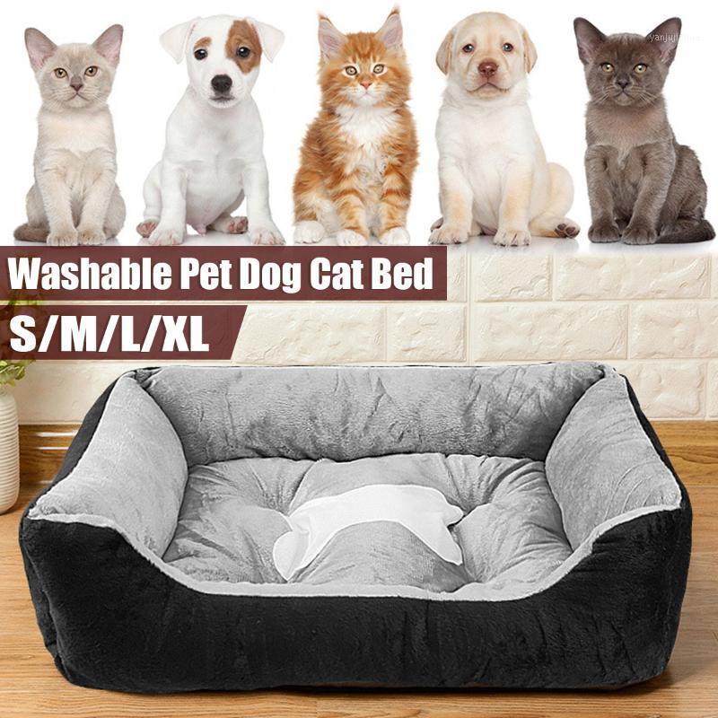 

M/L/XL Pet Bed Breathable Cooling Warm Deep Sleep Kennel Cat Nest Fluffy Oversized Dog Bed Sofa Washable Dog Pillow Cushion1, Grey