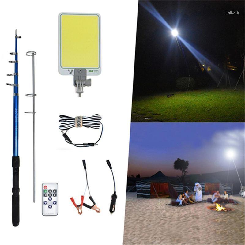 

Portable searchlight Lantern recargable battery LED Camping Tent Light off road lights for cars Repair 4.5m Fishing rod lamp1