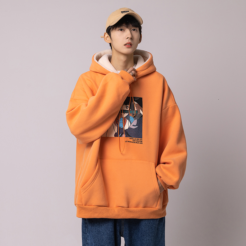 

2021 Hoodie Plus Velvet Sweater Boys Thick Winter Wear New Style Hong Kong Double Coat IP2D, Games