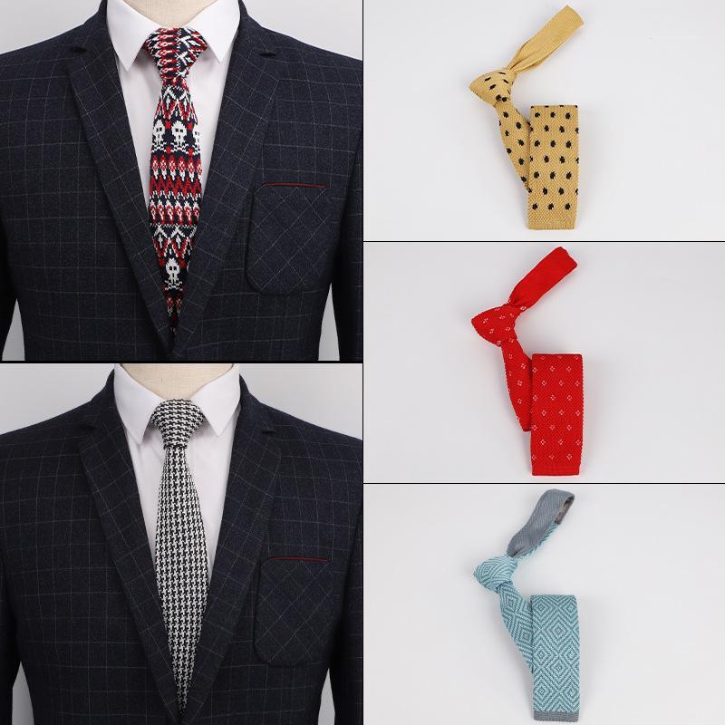 

Linbaiway 5.5cm Casual Knitted Neckties for Mens Suit Knitting Neck Ties for Wedding Dress Gravatas Slim Necktie Custom LOGO1