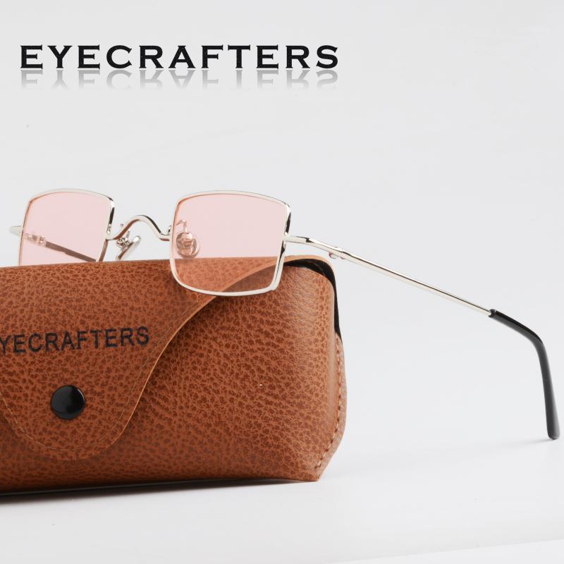 

Eyecrafters Fashion Mens Womens Retro Polarized Metal Vintage Square Steampunk Sunglasses Coating Lens Mirrored Eyewear1