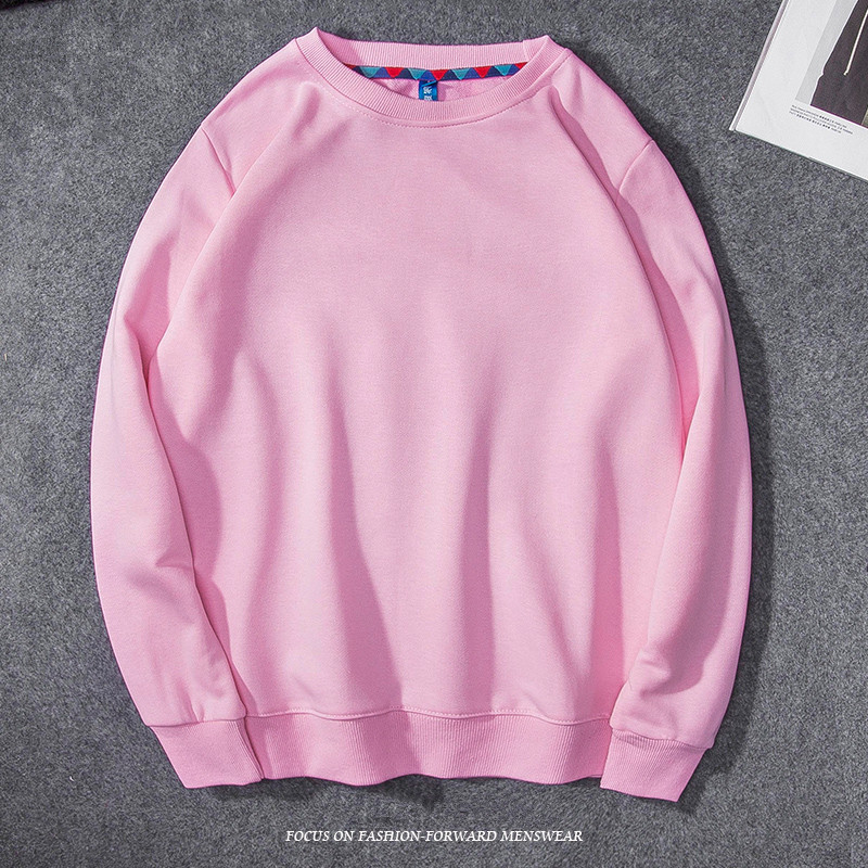 

2021 New Solid Sweaters of Men's Women Fashion Pullover Youth College Hoodless Hoodie Palq XIVP, Black thin.