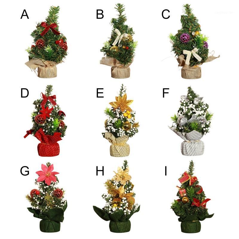 

Christmas Decorations Mini Artificial Christmas Tree Desktop Pine Needle Tree Plastic Winter Ornament1