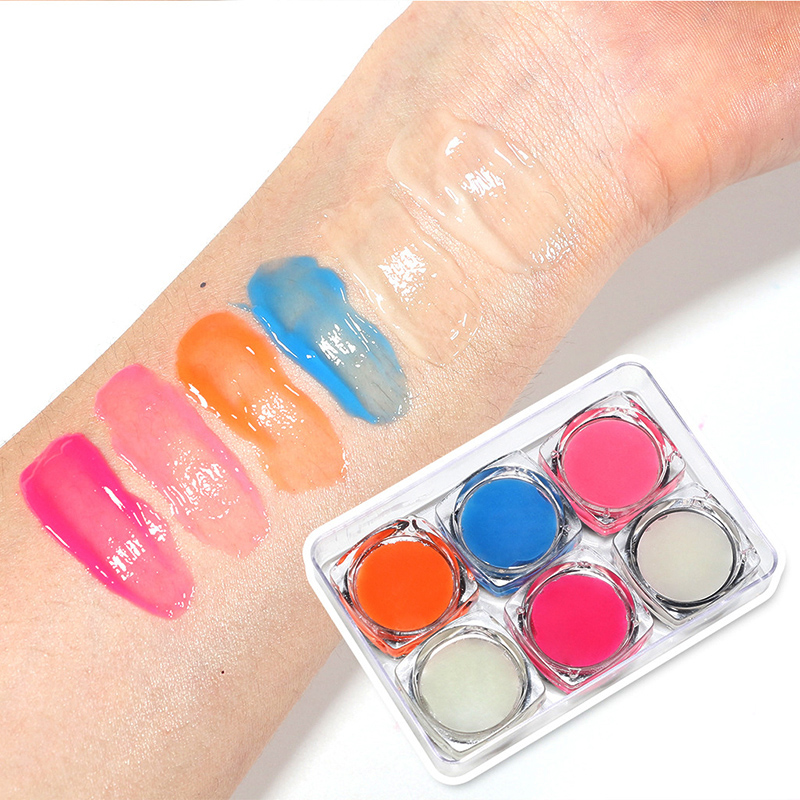 

6pcs/set Nail Luminous Gel Nail Fluorescent Gel for Party Club Manicure Body Art KG66