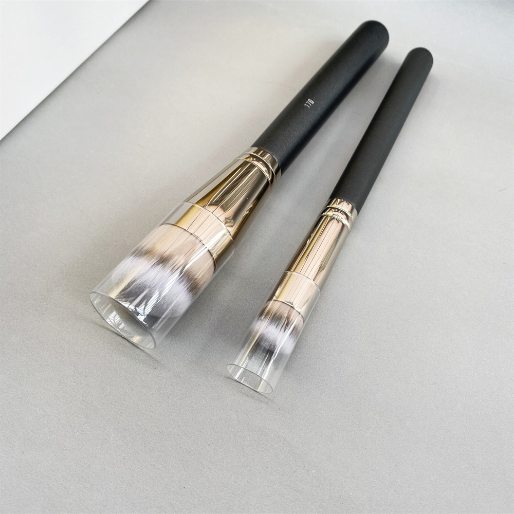

Studio Tech 170 Synthetic Rounded Slant Foundaion Makeup Brush & 270 Slanted Concealer Brush - Cream Liquid Buffing Blending Cosmetics Beauty Tools